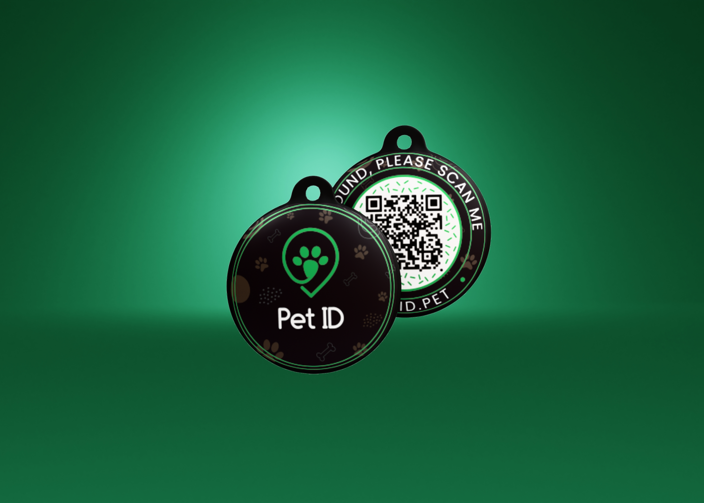 Green - Pet ID Tag